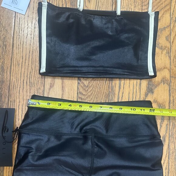 NWT Noli Shop Black Halftime Bra and Liquid Leggings Size Small - Picture 10 of 13